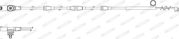 Ferodo FWI297 - Warnkontakt, Bremsbelagverschleiß alexcarstop-ersatzteile.com