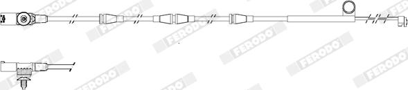 Ferodo FWI297 - Warnkontakt, Bremsbelagverschleiß alexcarstop-ersatzteile.com