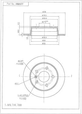 FI.BA FBD377 - Bremsscheibe alexcarstop-ersatzteile.com