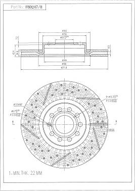 FI.BA FBD247/H - Bremsscheibe alexcarstop-ersatzteile.com