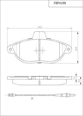 FI.BA FBP4109 - Bremsbelagsatz, Scheibenbremse alexcarstop-ersatzteile.com