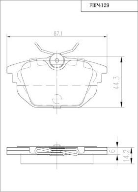 FI.BA FBP4129 - Bremsbelagsatz, Scheibenbremse alexcarstop-ersatzteile.com