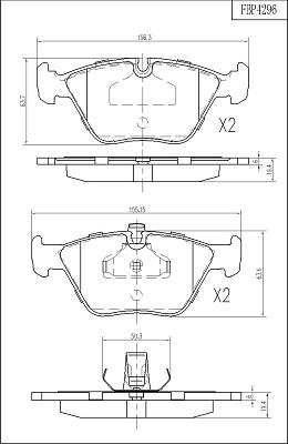 FI.BA FBP4296 - Bremsbelagsatz, Scheibenbremse alexcarstop-ersatzteile.com