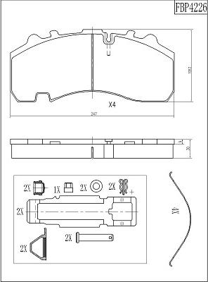 HELLA C1024 - Bremsbelagsatz, Scheibenbremse alexcarstop-ersatzteile.com