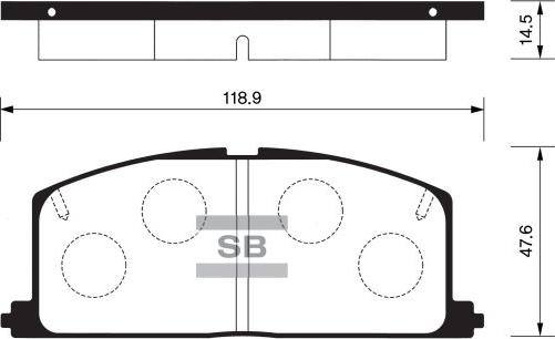 FI.BA FBP1105 - Bremsbelagsatz, Scheibenbremse alexcarstop-ersatzteile.com