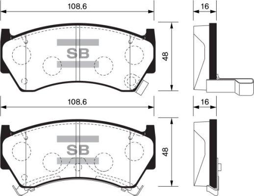 FI.BA FBP1122 - Bremsbelagsatz, Scheibenbremse alexcarstop-ersatzteile.com