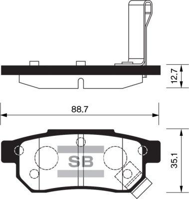 Brake Engineering PA1913 - Bremsbelagsatz, Scheibenbremse alexcarstop-ersatzteile.com