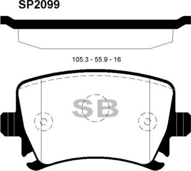 FI.BA FBP2099 - Bremsbelagsatz, Scheibenbremse alexcarstop-ersatzteile.com