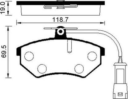 Pagid T5095ECO - Bremsbelagsatz, Scheibenbremse alexcarstop-ersatzteile.com