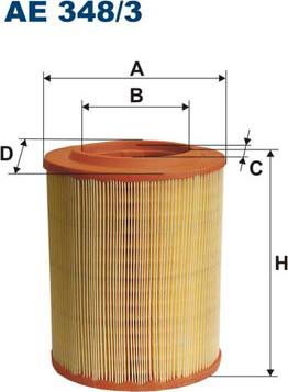 Filtron AE348/3 - Luftfilter alexcarstop-ersatzteile.com