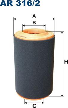 Filtron AR316/2 - Luftfilter alexcarstop-ersatzteile.com