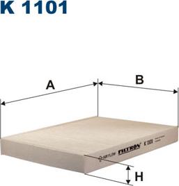 Filtron K1101 - Filter, Innenraumluft alexcarstop-ersatzteile.com