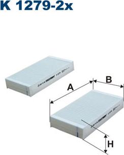 Filtron K1279-2x - Filter, Innenraumluft alexcarstop-ersatzteile.com