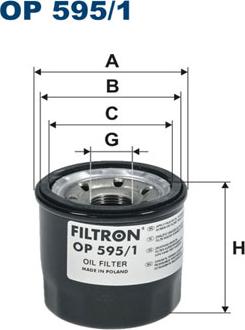 Filtron OP595/1 - Ölfilter alexcarstop-ersatzteile.com