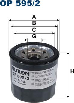 Filtron OP595/2 - Ölfilter alexcarstop-ersatzteile.com