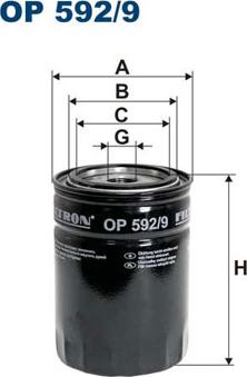 Filtron OP592/9 - Ölfilter alexcarstop-ersatzteile.com