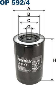 Filtron OP592/4 - Ölfilter alexcarstop-ersatzteile.com