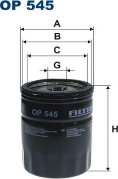 Filtron OP545 - Ölfilter alexcarstop-ersatzteile.com