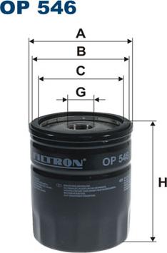 Filtron OP546 - Ölfilter alexcarstop-ersatzteile.com