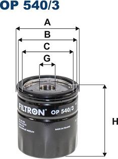 Filtron OP540/3 - Ölfilter alexcarstop-ersatzteile.com