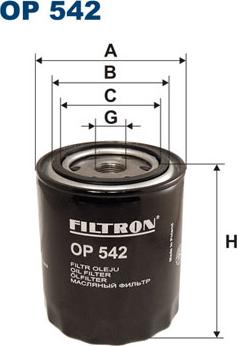 Filtron OP542 - Ölfilter alexcarstop-ersatzteile.com