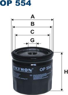 Filtron OP554 - Ölfilter alexcarstop-ersatzteile.com