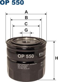 Filtron OP550 - Ölfilter alexcarstop-ersatzteile.com