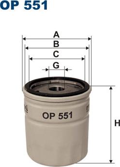 Filtron OP551 - Ölfilter alexcarstop-ersatzteile.com