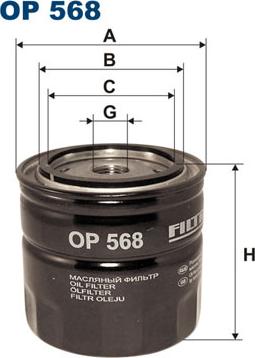 Filtron OP568 - Ölfilter alexcarstop-ersatzteile.com