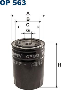 Filtron OP563 - Ölfilter alexcarstop-ersatzteile.com