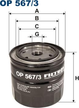 Filtron OP567/3 - Ölfilter alexcarstop-ersatzteile.com