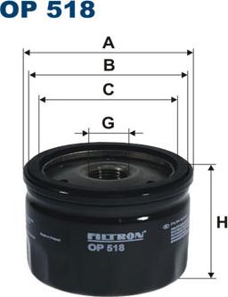 Filtron OP518 - Ölfilter alexcarstop-ersatzteile.com