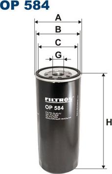 Filtron OP584 - Ölfilter alexcarstop-ersatzteile.com