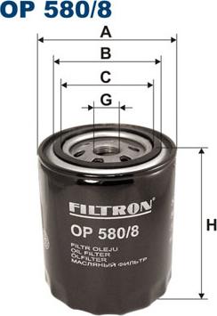 Filtron OP580/8 - Ölfilter alexcarstop-ersatzteile.com