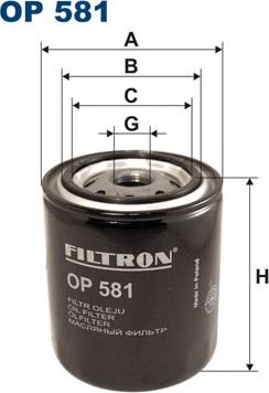 Filtron OP581 - Ölfilter alexcarstop-ersatzteile.com