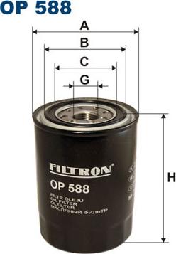 Filtron OP588 - Ölfilter alexcarstop-ersatzteile.com