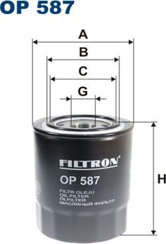 Filtron OP587 - Ölfilter alexcarstop-ersatzteile.com