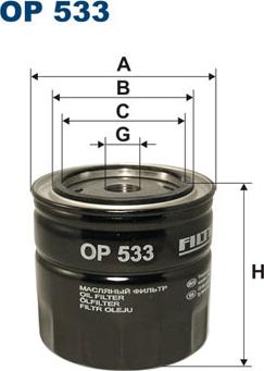 Filtron OP533 - Ölfilter alexcarstop-ersatzteile.com