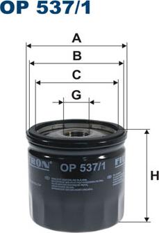 Filtron OP537/1 - Ölfilter alexcarstop-ersatzteile.com