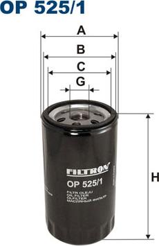 Filtron OP525/1 - Ölfilter alexcarstop-ersatzteile.com