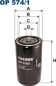 Filtron OP574/1 - Ölfilter alexcarstop-ersatzteile.com