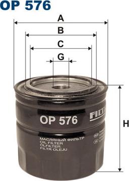 Filtron OP576 - Ölfilter alexcarstop-ersatzteile.com