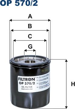 Filtron OP570/2 - Ölfilter alexcarstop-ersatzteile.com