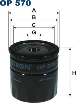 Filtron OP570 - Ölfilter alexcarstop-ersatzteile.com