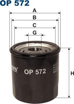 Filtron OP572 - Ölfilter alexcarstop-ersatzteile.com