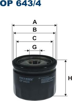 Filtron OP643/4 - Ölfilter alexcarstop-ersatzteile.com