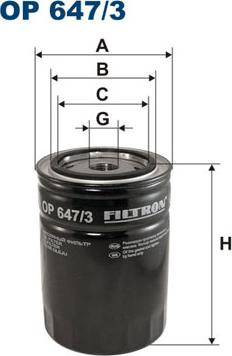 Filtron OP647/3 - Ölfilter alexcarstop-ersatzteile.com