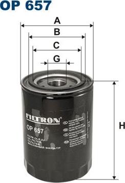 Filtron OP657 - Ölfilter alexcarstop-ersatzteile.com