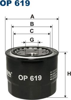 Filtron OP619 - Ölfilter alexcarstop-ersatzteile.com