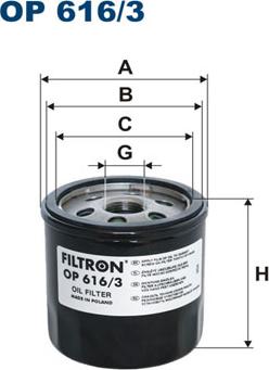 Filtron OP616/3 - Ölfilter alexcarstop-ersatzteile.com